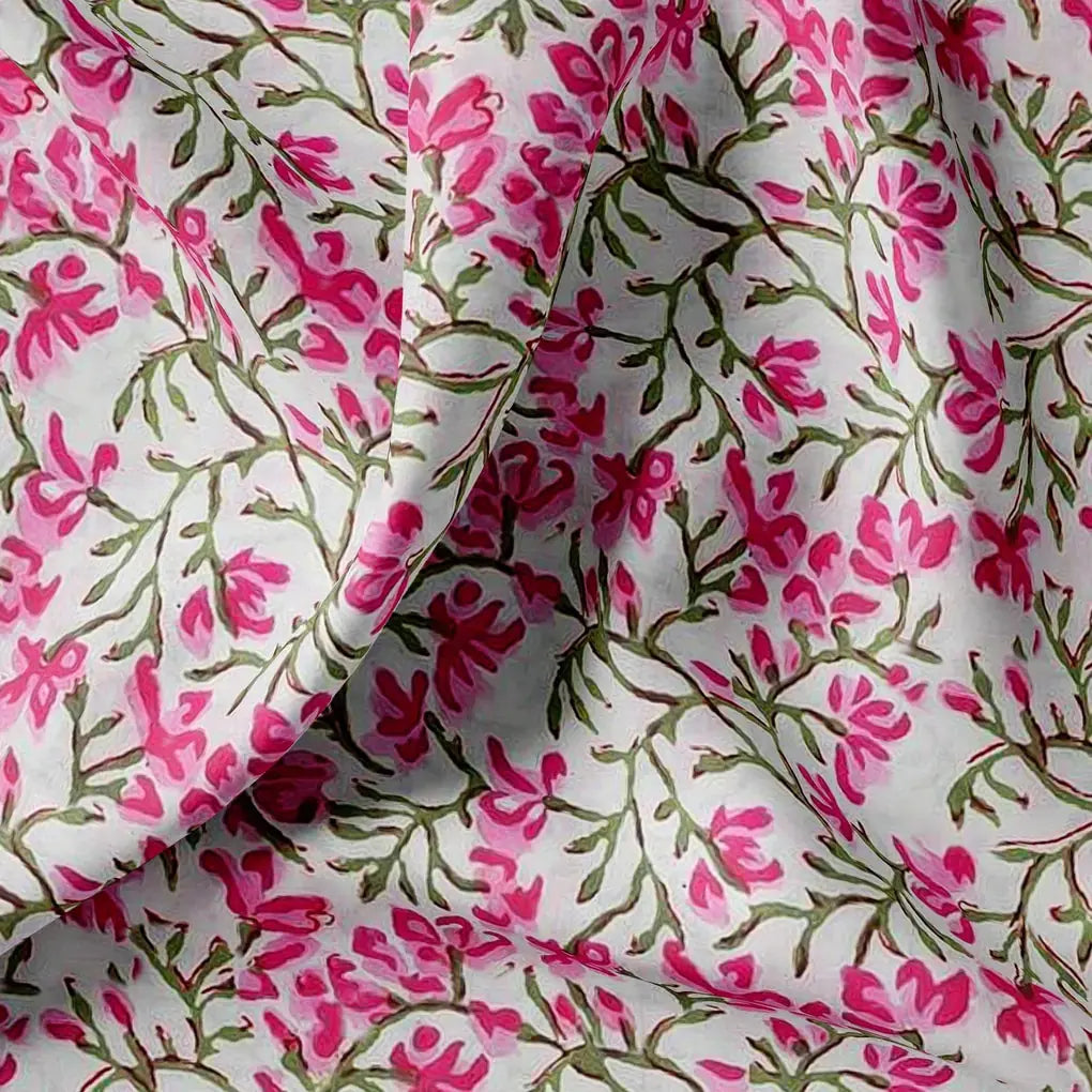 Pink Floral Ditzy Pattern Digital Printed Fabric – mu 0 ma09647 110 pink floral ditzy pattern digital printed fabric 1
