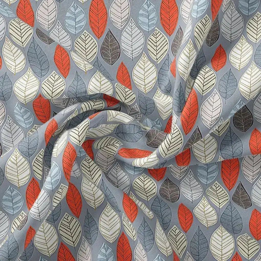 Autumn Leaves Digital Printed Fabric – mu 0 ta01065 110 autumn leaves digital printed fabric 1