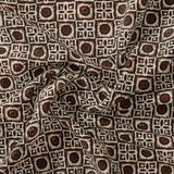 Western Sunflower With Brown Colour Digital Printed Fabric - Poly Muslin – mu 0 ta0143 110 western sunflower with brown colour digital printed fabric poly muslin 1