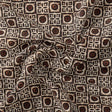 Western Sunflower With Brown Colour Digital Printed Fabric - Poly Muslin – mu 0 ta0143 110 western sunflower with brown colour digital printed fabric poly muslin 1
