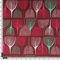 Bold Colourful Mahogany Leaf Digital Printed Fabric - Poly Muslin – mu 0 ta0169 110 bold colourful mahogany leaf digital printed fabric poly muslin 4