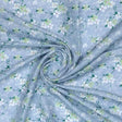 Beautiful White Jasmine Valley Flower Digital Printed Fabric - Muslin – mu 0 ta05677 110 beautiful white jasmine valley flower digital printed fabric muslin 1