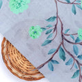 Green Flower And Brach Digital Printed Fabric - Muslin – mu 0 ta06641p2 110 green flower and brach digital printed fabric muslin 2