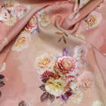 Realistic Flower Bunch Digital Printed Fabric - Muslin – mu 0 ta06655 110 realistic flower bunch digital printed fabric muslin 1