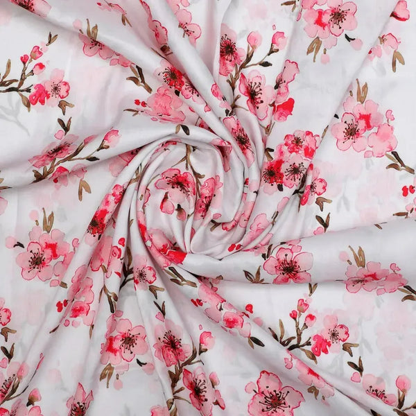 Beautiful Red Flowers Over White Base Digital Printed Fabric – mu 0 ta06840p1 110 beautiful red flowers over white base digital printed fabric 1