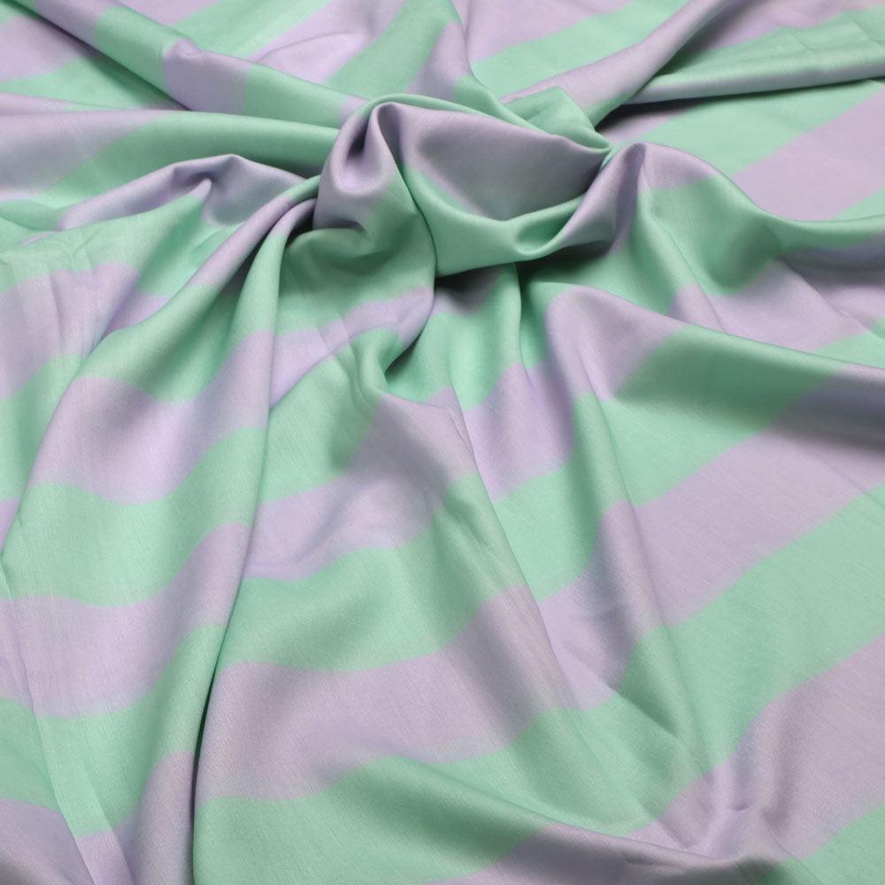 Green And Violet Stripes Digital Printed Fabric  - Muslin – mu 0 ta07538 110 green and violet stripes digital printed fabric muslin 3