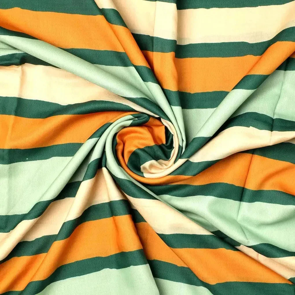 Yellow Green Stripes Digital Printed Fabric - Muslin – mu 0 ta07540 110 yellow green stripes digital printed fabric muslin 1