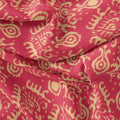 Tribal Prints On Carrot Red Digital Printed Fabric  - Muslin – mu 0 ta07544 110 tribal prints on carrot red digital printed fabric muslin 3
