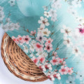 Periwinkle Floral Spring Flower Digital Printed Fabric - Poly Muslin – mu 0 ta07570p4 110 periwinkle floral spring flower digital printed fabric poly muslin 2