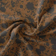 Black And Rustic Look Flower Digital Printed Fabric - Muslin – mu 0 ta07594 110 black and rustic look flower digital printed fabric muslin 1