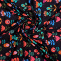 Sketchy Flowers Pattern Digital Printed Fabric - Muslin – mu 0 ta07617 110 sketchy flowers pattern digital printed fabric muslin 1