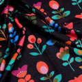Sketchy Flowers Pattern Digital Printed Fabric - Muslin – mu 0 ta07617 110 sketchy flowers pattern digital printed fabric muslin 3