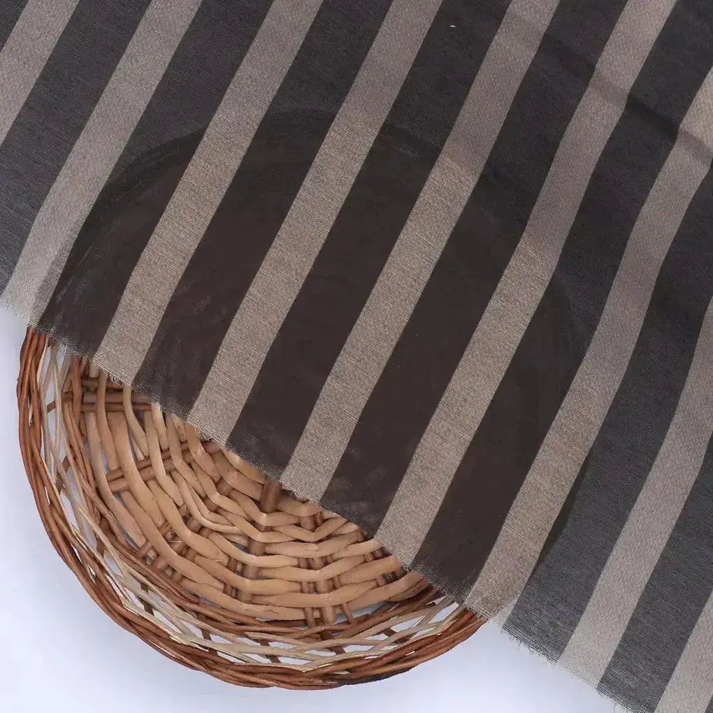 Brown Stripes Digital Printed Fabric - Muslin – mu 0 ta07623 110 brown stripes digital printed fabric muslin 2
