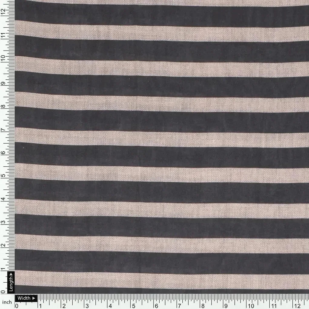 Brown Stripes Digital Printed Fabric - Muslin – mu 0 ta07623 110 brown stripes digital printed fabric muslin 4