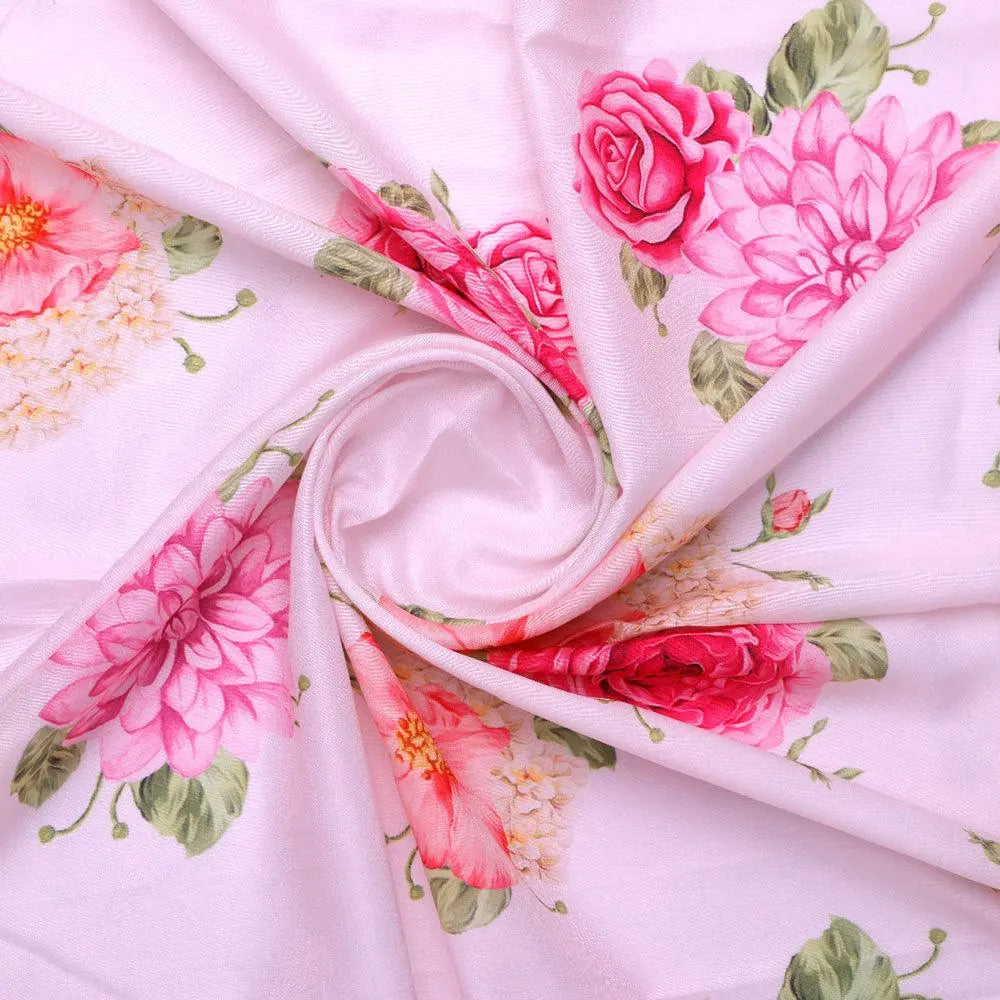 Simple And Beautiful Roses With Pink Lotus Digital Printed Fabric - Poly Muslin – mu 0 ta07841p2 110 simple and beautiful roses with pink lotus digital printed fabric poly muslin 1