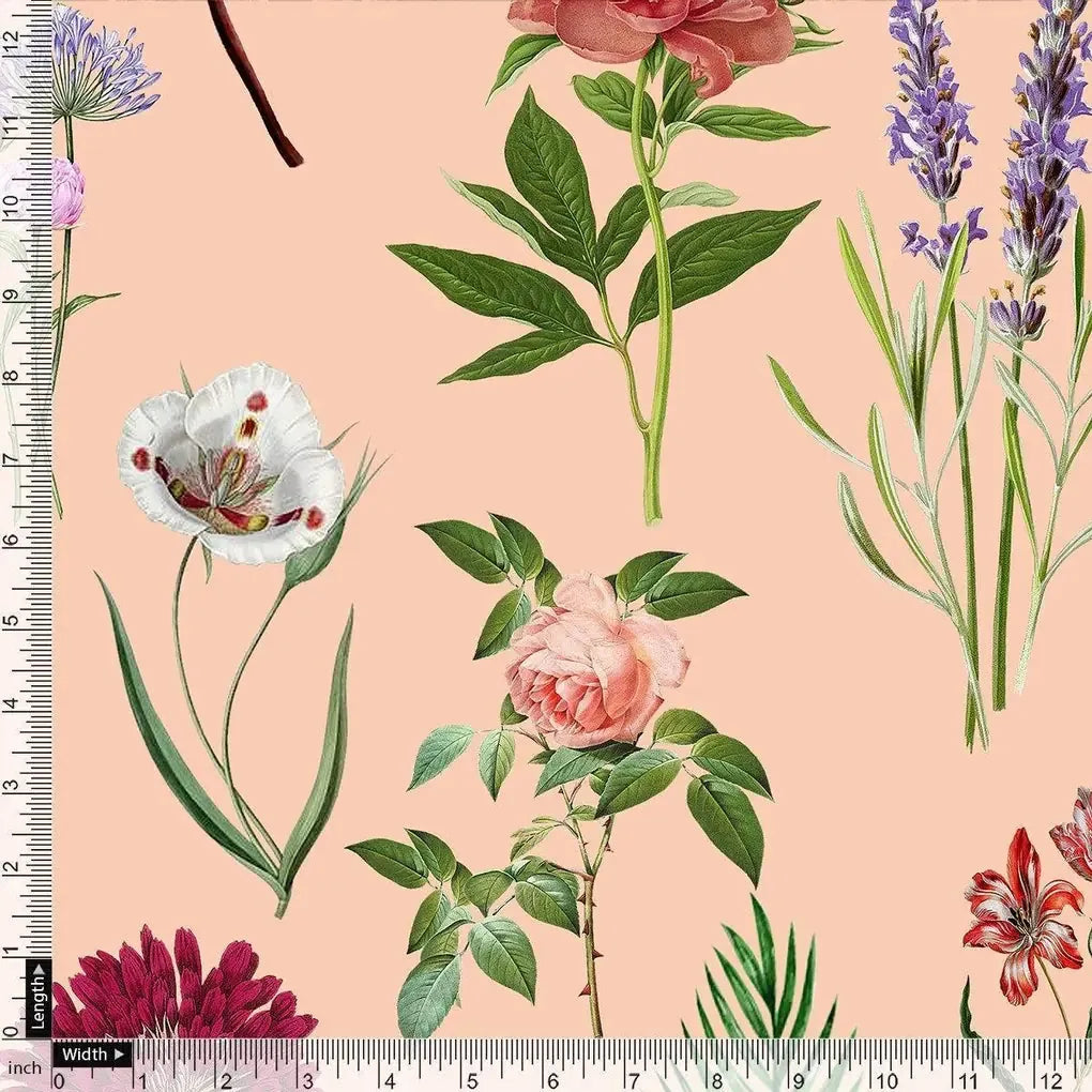 Tropical Flowers Digital Printed Fabric – mu 0 ta0813 110 tropical flowers digital printed fabric 4