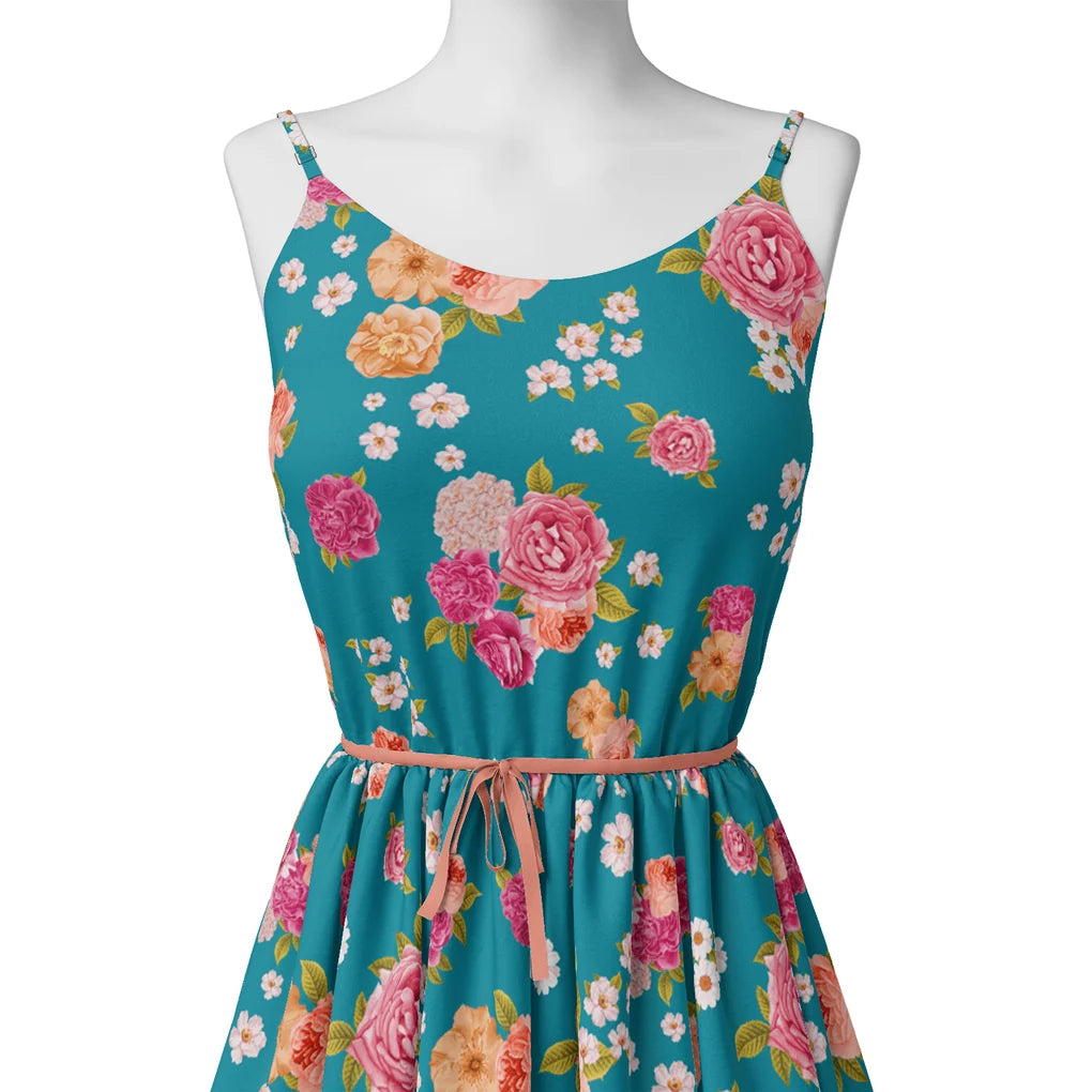 Beautiful Multicolour Anemone Roses Digital Printed Fabric – mu 0 ta08277p 110 beautiful multicolour anemone roses digital printed fabric poly muslin 2