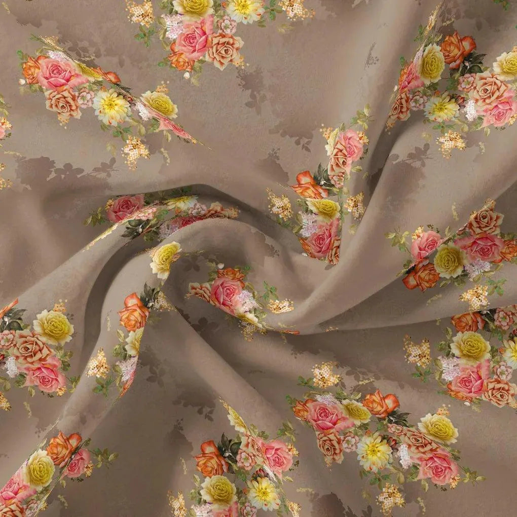 Lovely Yellow Roses With Jasmin Digital Printed Fabric - Poly Muslin – mu 0 ta08280p3 110 lovely yellow roses with jasmin digital printed fabric poly muslin 1