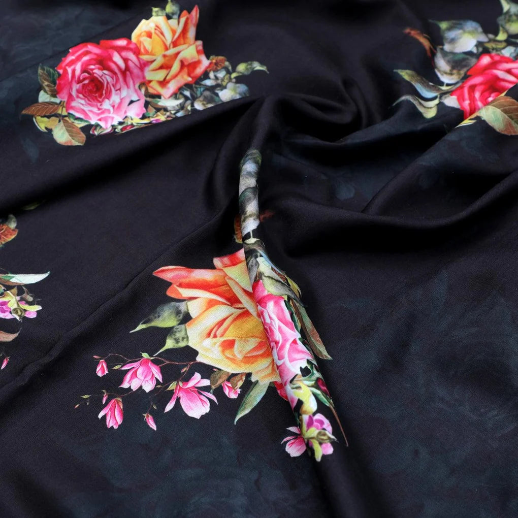 Dominant Yellow And Red Rose Digital Printed Fabric - Muslin – mu 0 ta08286p1 110 dominant yellow and red rose digital printed fabric muslin 3