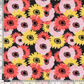 Watercolour Sunflower Digital Printed Fabric - Poly Muslin – mu 0 ta08301p 110 watercolour sunflower digital printed fabric poly muslin 5