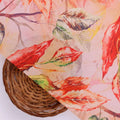 Beautiful Watercolour Gradient Autumnal Leaves Digital Printed Fabric - Poly Muslin – mu 0 ta08302p 110 beautiful watercolour gradient autumnal leaves digital printed fabric poly muslin 2
