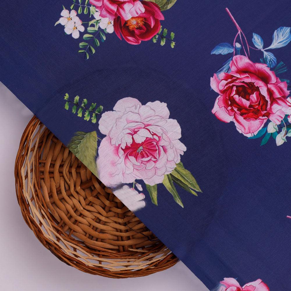 Harvest Red Pastel Wildflowers Digital Printed Fabric - Muslin – mu 0 ta08323 110 harvest red pastel wildflowers digital printed fabric muslin 2