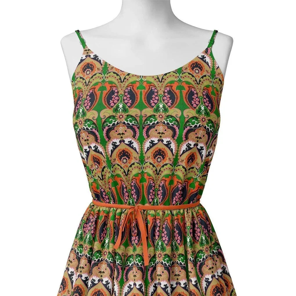 Green Aboriginal Damask Digital Printed Fabric – mu 0 ta0837 110 green aboriginal damask digital printed fabric 2
