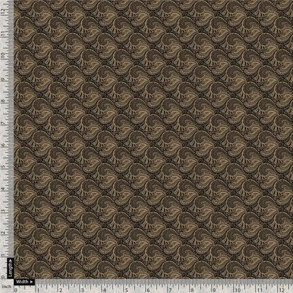 Creative Jecobean Curly Art Digital Printed Fabric - Muslin – mu 0 ta08374 110 creative jecobean curly art digital printed fabric muslin 4