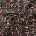 Metallese Seamless Leafs Patterns Digital Printed Fabric - Muslin – mu 0 ta08375 110 metallese seamless leafs patterns digital printed fabric muslin 1