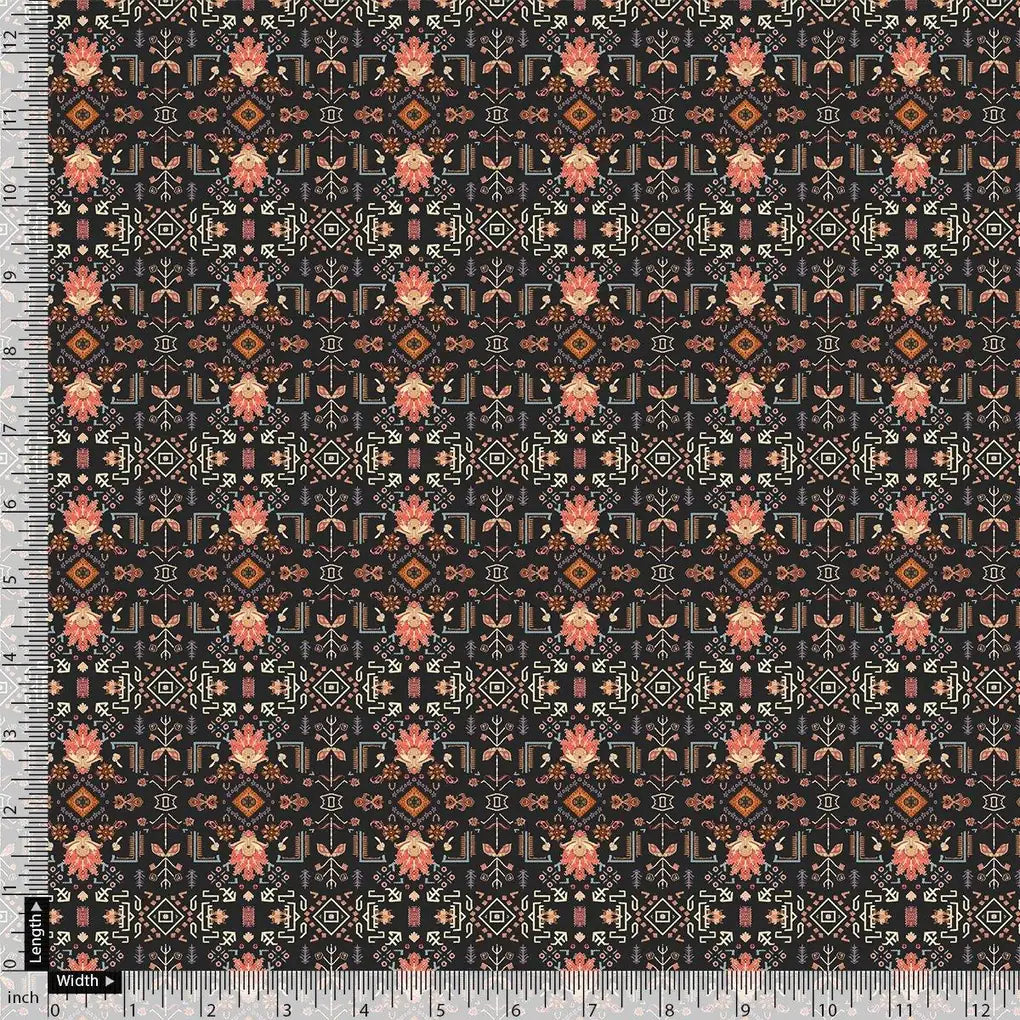 Metallese Seamless Leafs Patterns Digital Printed Fabric - Muslin – mu 0 ta08375 110 metallese seamless leafs patterns digital printed fabric muslin 4