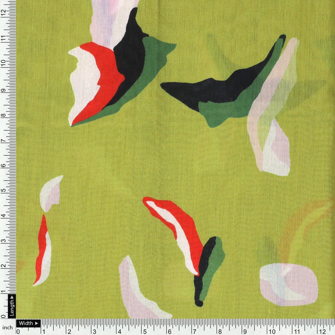 Creative Paper Art Colourful Digital Printed Fabric - Muslin - FAB VOGUE Studio®