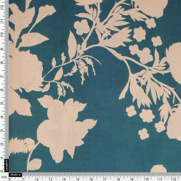 Glorry Beautiful Flower Digital Printed Fabric - Muslin - FAB VOGUE Studio®