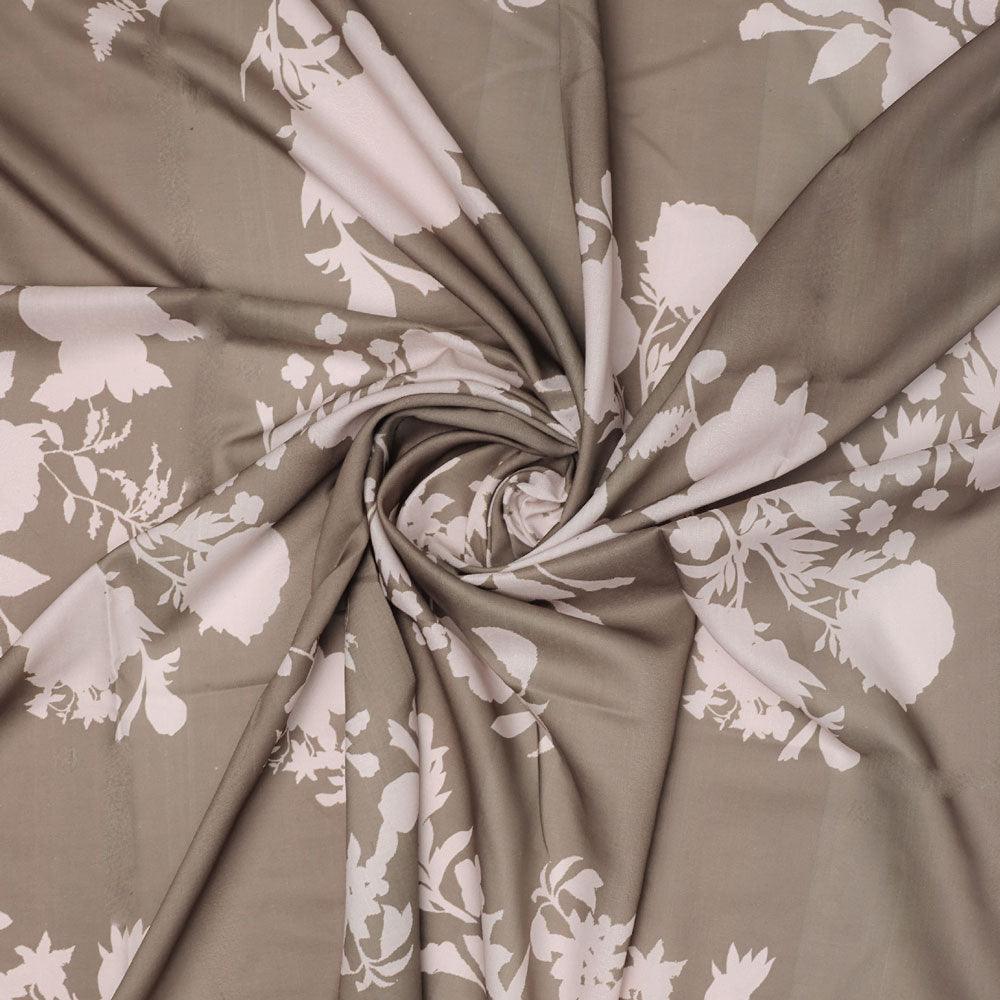 Beautiful Brown Floral Branch Digital Printed Fabric - Muslin – mu 0 ta08569p4 110 beautiful brown floral branch digital printed fabric muslin 1
