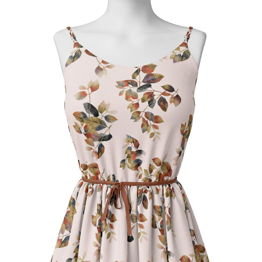 Lovely Small Goat Willow Leafs Digital Printed Fabric - Muslin – mu 0 ta08589p5 110 lovely small goat willow leafs digital printed fabric muslin 2