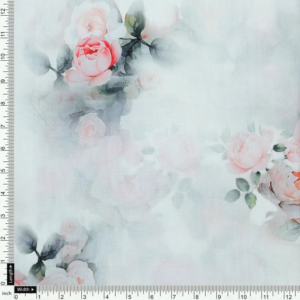 Beautiful Summer Peony Bunch Digital Printed Fabric - Muslin – mu 0 ta08670 110 beautiful summer peony bunch digital printed fabric muslin 4