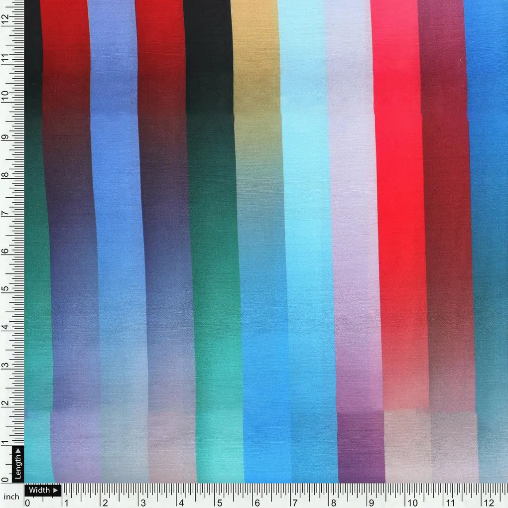 Rainbow Blurry Serpentine Strips Digital Printed Fabric - Muslin – mu 0 ta08671 110 rainbow blurry serpentine strips digital printed fabric muslin 4