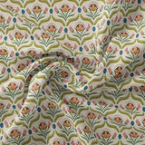 Green Leaves With Flower Digital Printed Fabric – mu 0 ta0957 110 green leaves with flower digital printed fabric 1