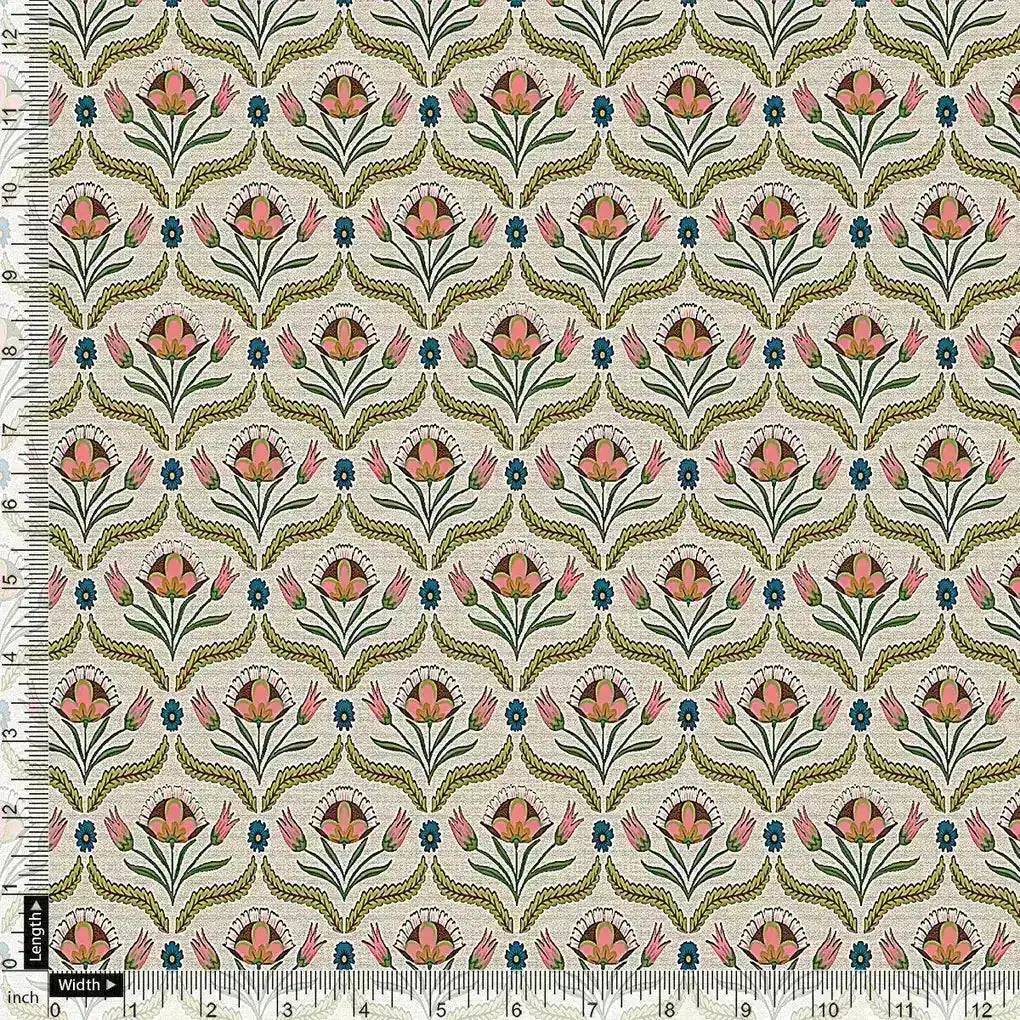 Green Leaves With Flower Digital Printed Fabric – mu 0 ta0957 110 green leaves with flower digital printed fabric 4