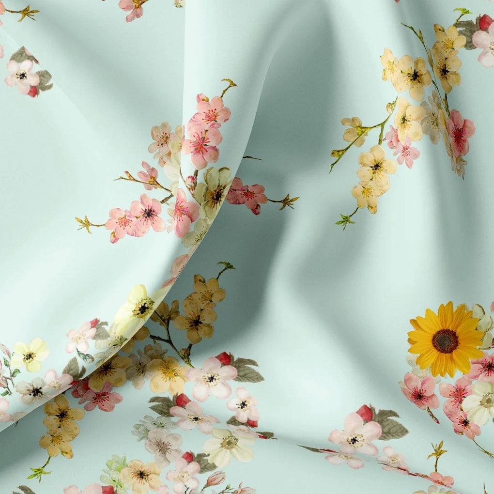 Beautiful Floral Vine Pista Base Digital Printed Fabric – mu 0 ta71407 110 beautiful floral vine pista base digital printed fabric 1