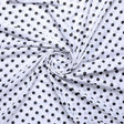 White Polka Dot Poly Muslin Printed Fabric – mu 2 7582 110 white polka dot poly muslin printed fabric 1