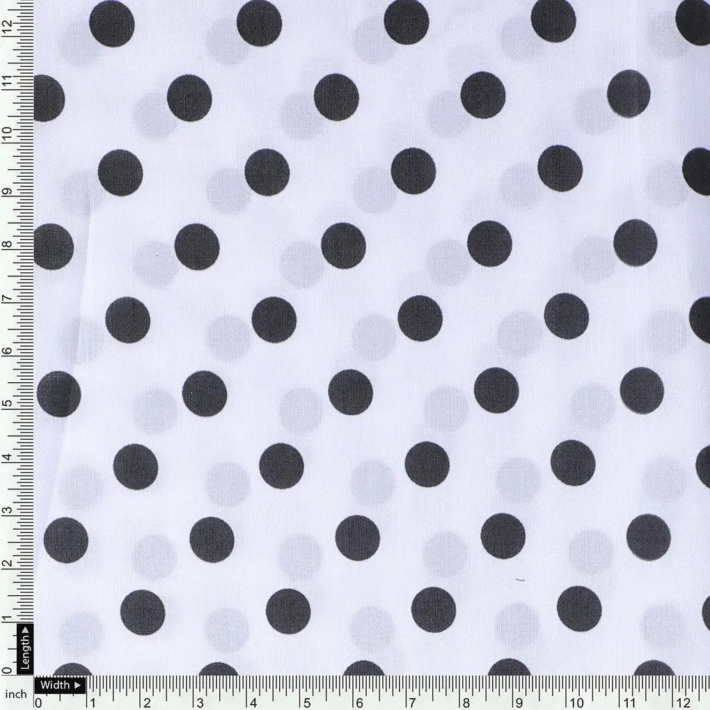 White Polka Dot Poly Muslin Printed Fabric – mu 2 7582 110 white polka dot poly muslin printed fabric 4