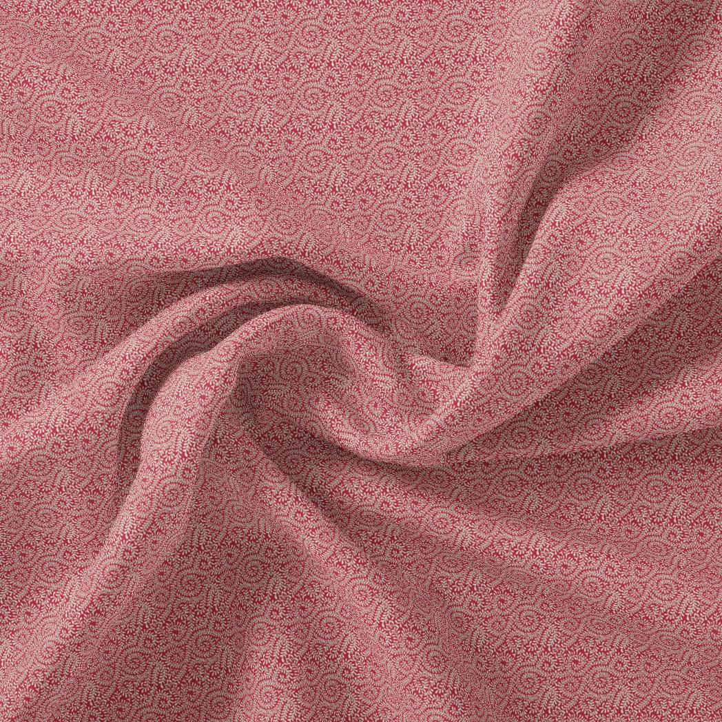 Red Oriental Organza Printed Fabric - FAB VOGUE Studio®