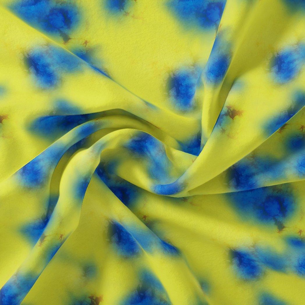 Watercolour Southern Platyfish Colour Digital Printed Fabric - Organza - FAB VOGUE Studio®