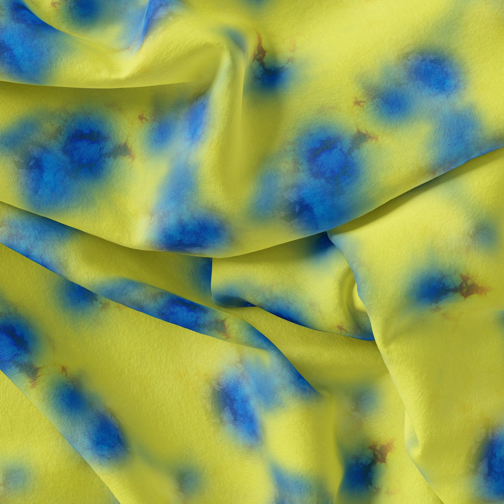 Watercolour Southern Platyfish Colour Digital Printed Fabric - Organza - FAB VOGUE Studio®