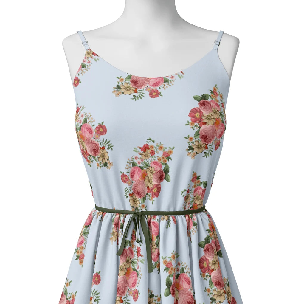 Decorative Multi Colour Flower Digital Printed Fabric - Organza – or 0 ta09405p10 110 decorative multi colour flower digital printed fabric organza 2