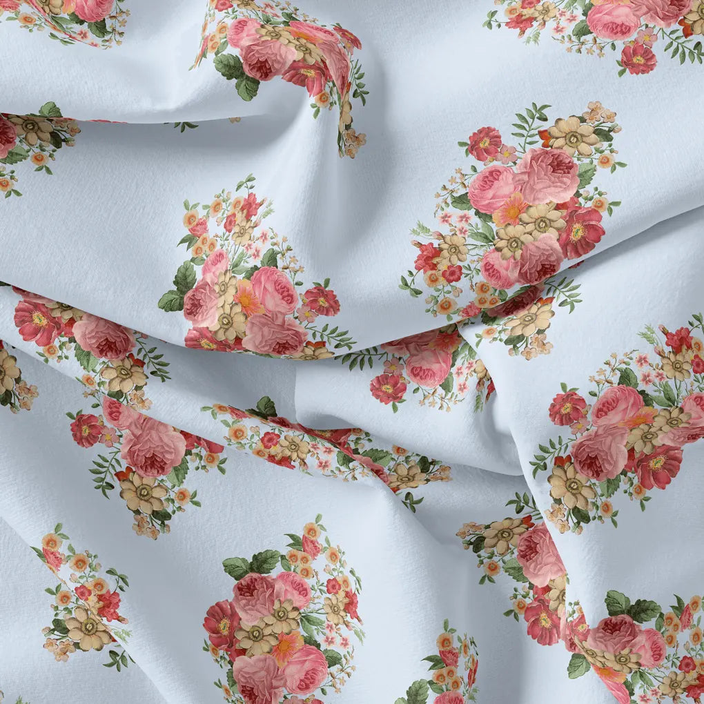Decorative Multi Colour Flower Digital Printed Fabric - Organza – or 0 ta09405p10 110 decorative multi colour flower digital printed fabric organza 4