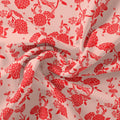 Attractive Red Dahlia Flower Digital Printed Fabric - Organza – or 0 ta09442p3 110 attractive red dahlia flower digital printed fabric organza 1