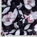 Beautiful Baby Pink Roses With Gray Leaves Digital Printed Fabric - Organza – or 0 ta09552p1 110 beautiful baby pink roses with gray leaves digital printed fabric organza 4