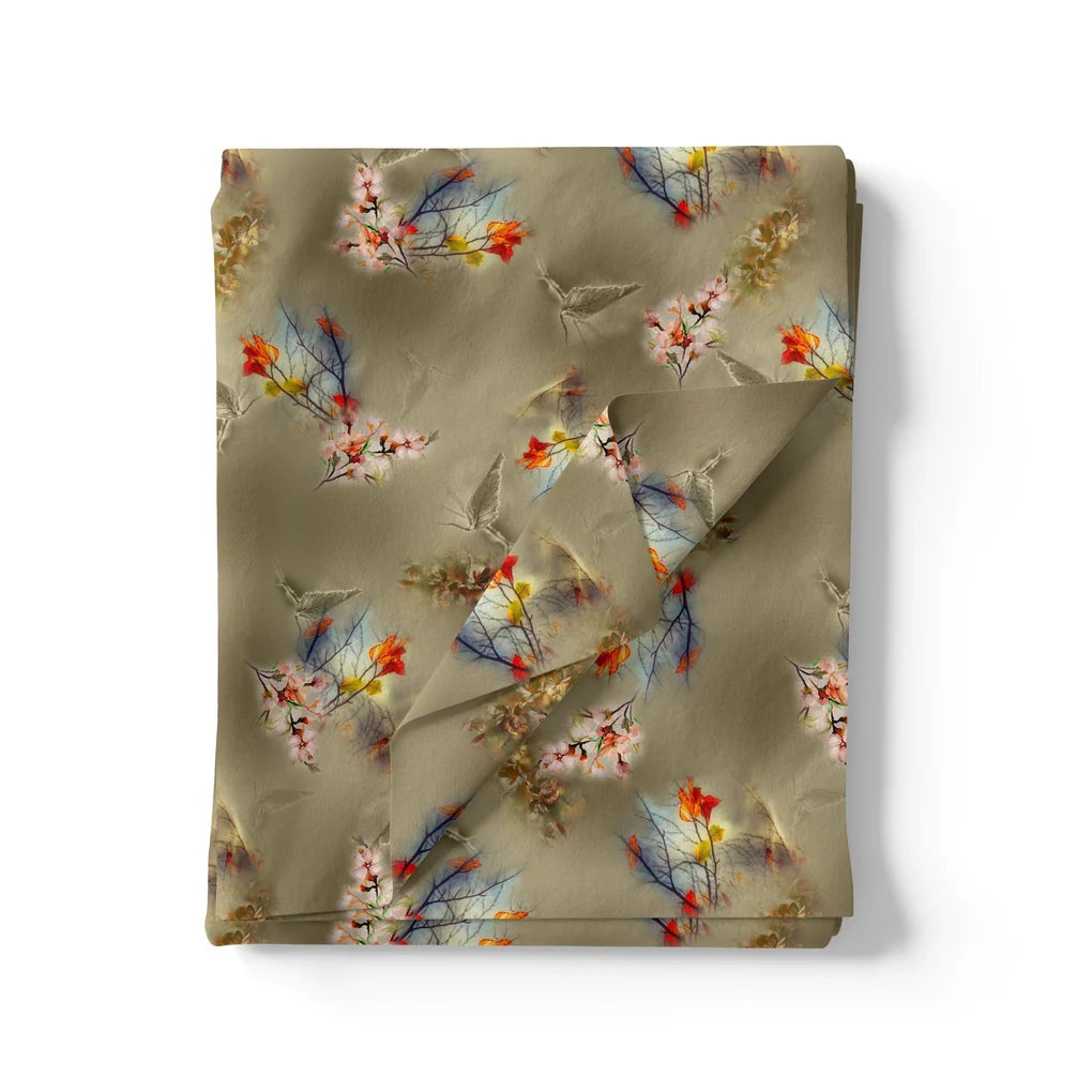 Morden Pink Periwinkle Flower With Mehndi Background Digital Printed Fabric - Organza – or 0 ta09563pf 110 morden pink periwinkle flower with mehndi background digital printed fabric organza 3