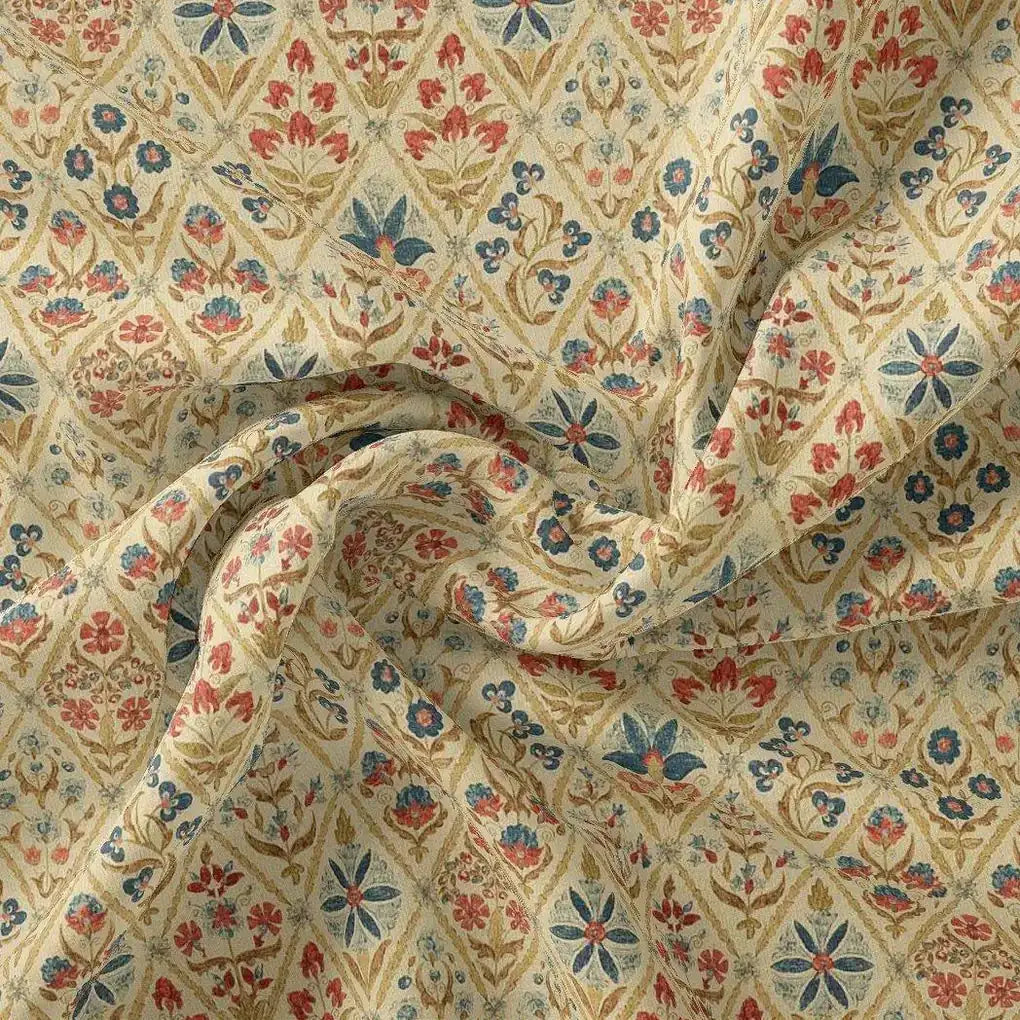 Stylized Harlequin Motif Digital Printed Fabric - Pure Chinon – pc 0 ma04564 106 stylized harlequin motif digital printed fabric pure chinon 3